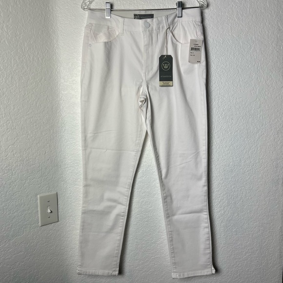 Wit & Wisdom White High Rise Ankle Skimmers Jeans - Picture 11 of 15